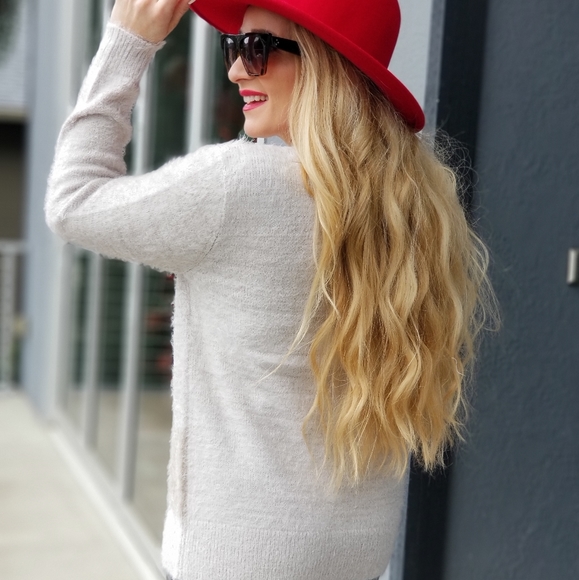 I Llama You Alot! Fun Knit Fuzzy Sweater Top - Picture 4 of 5